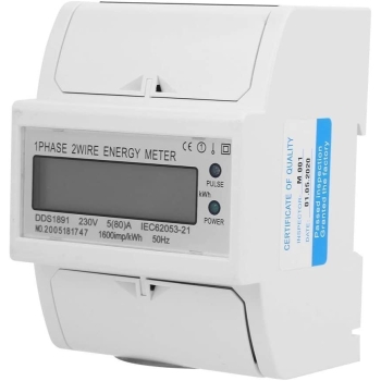 Licznik elektryczny jednofazowy 4P LCD na szynę Din DDM76SC 20-80A [13240000454]